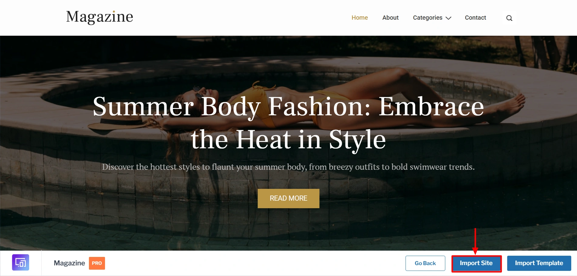 iimport site