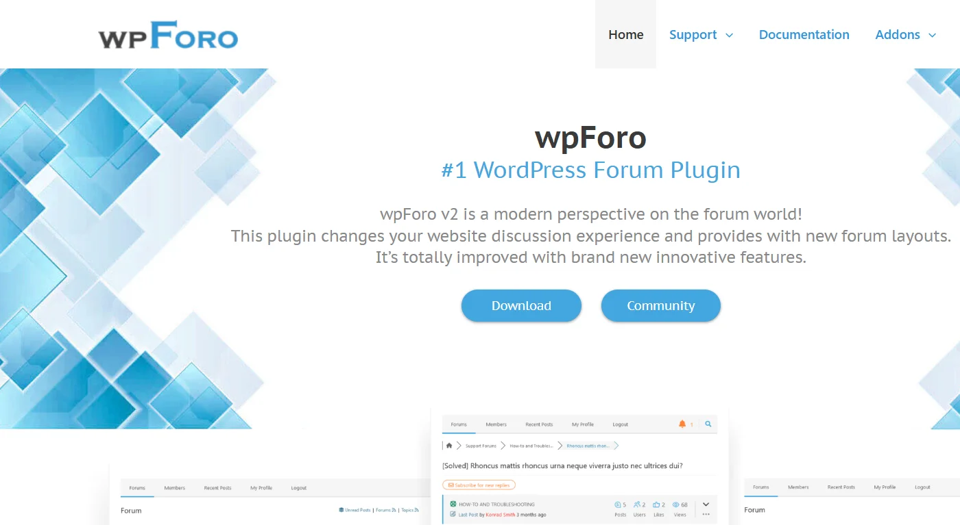 WPForo forums