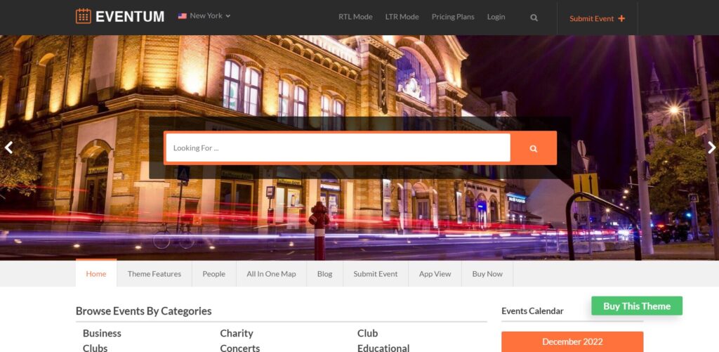 Eventum Directory WordPress theme