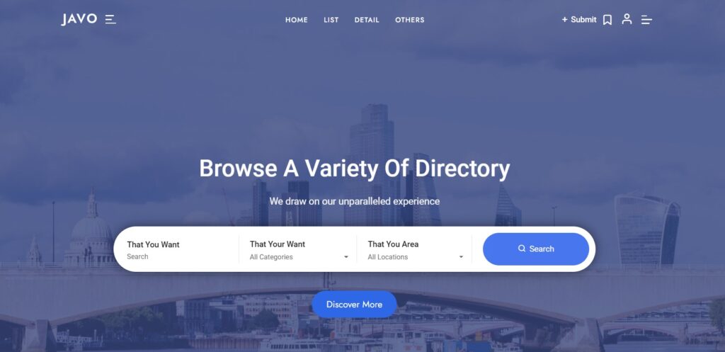 Javo Directory WordPress theme