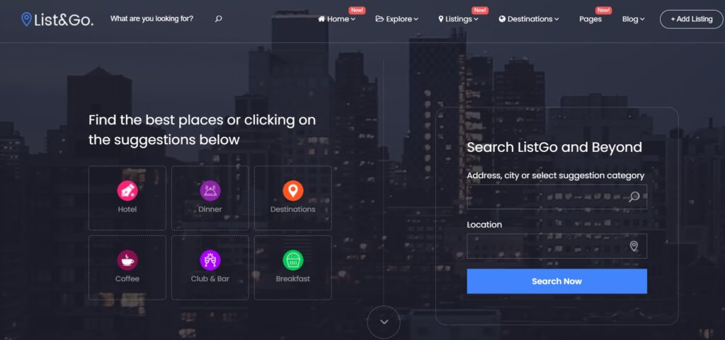 List&Go Directory WordPress theme