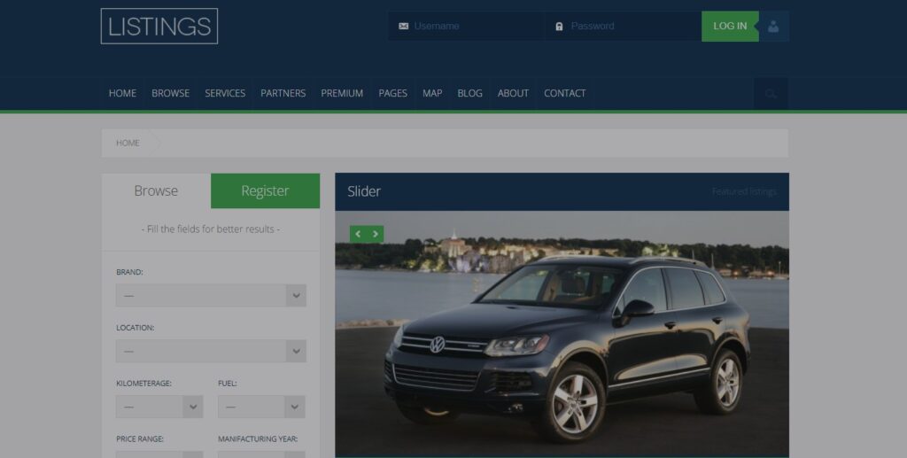 Listings Directory WordPress theme