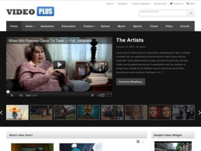 video WordPress theme with an activate-use process