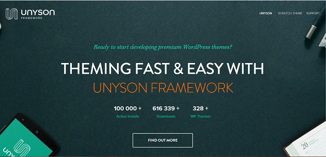 WordPress theme to build premium themes