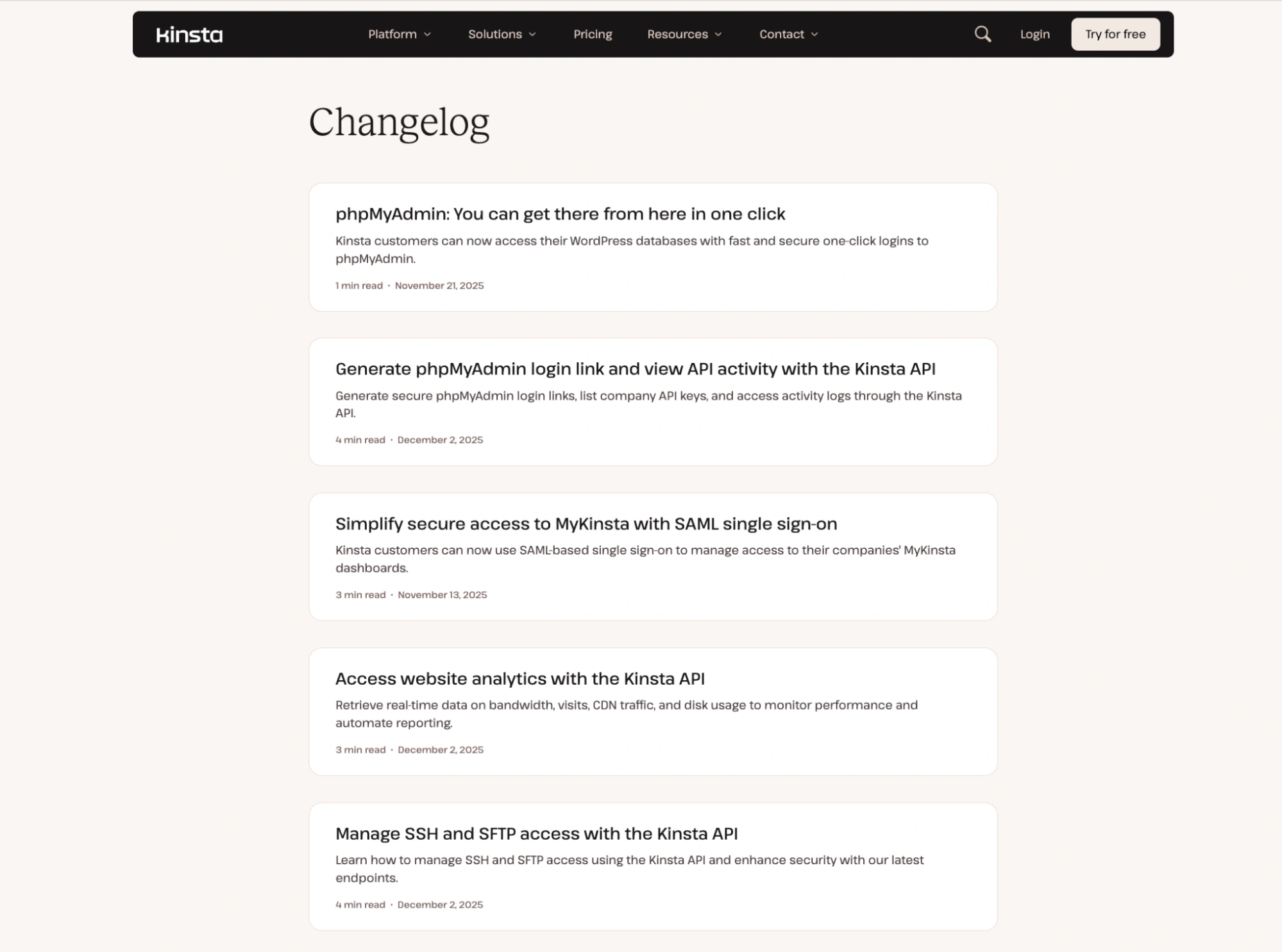 changelog