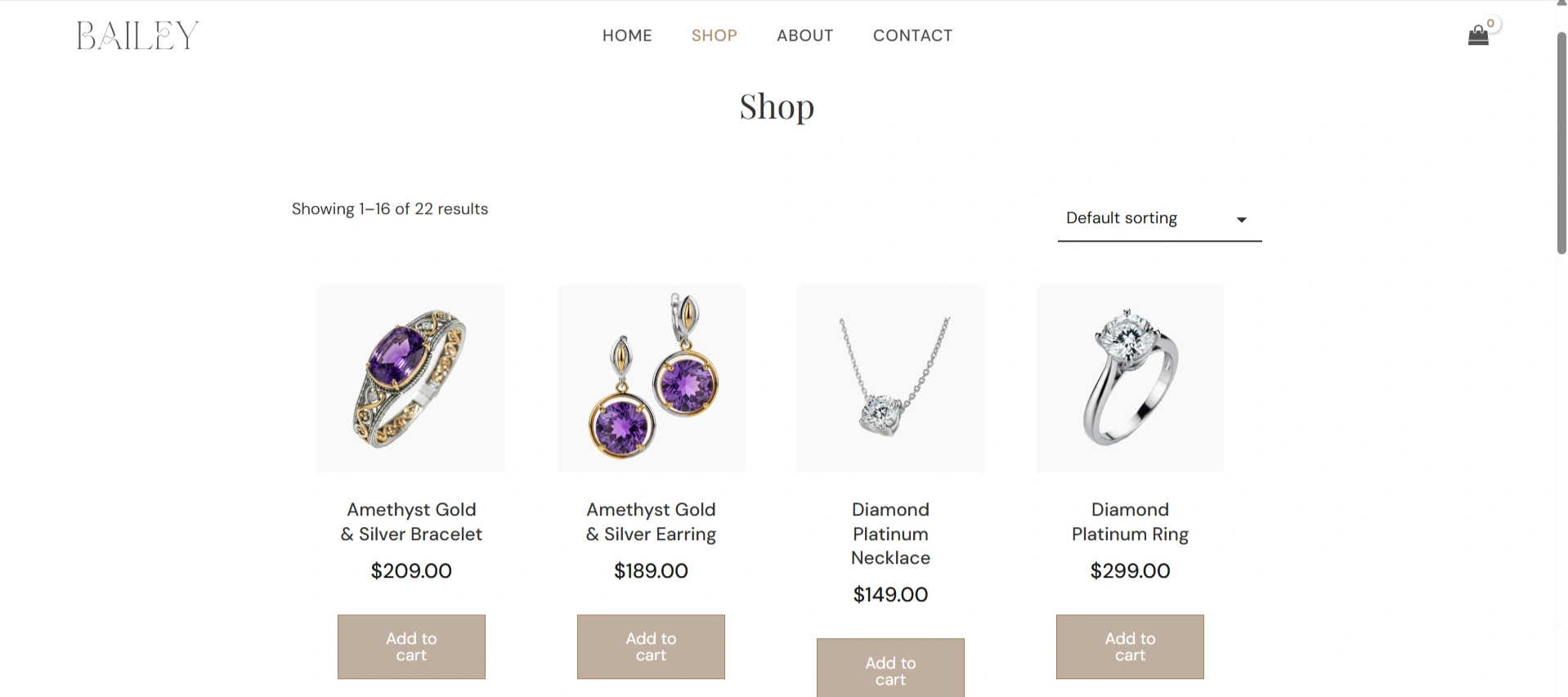 An E-Commerce Website