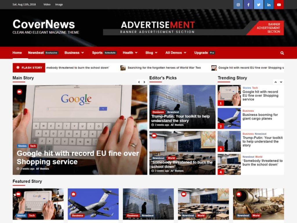 CoverNews theme