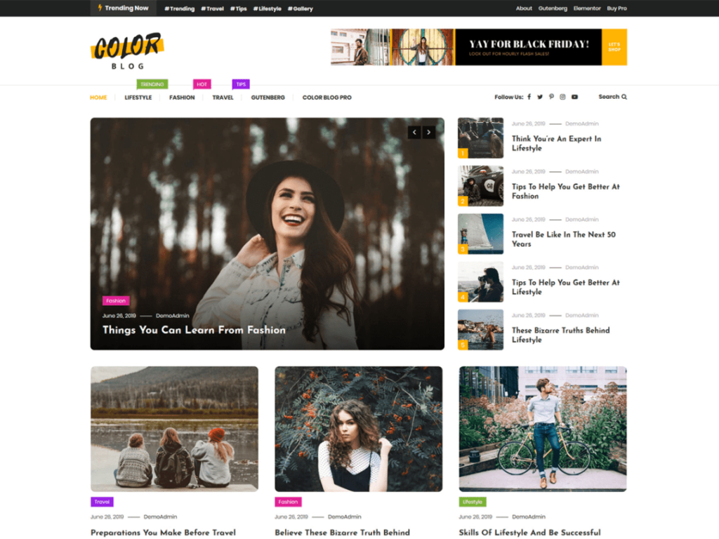 Colorblog blog theme