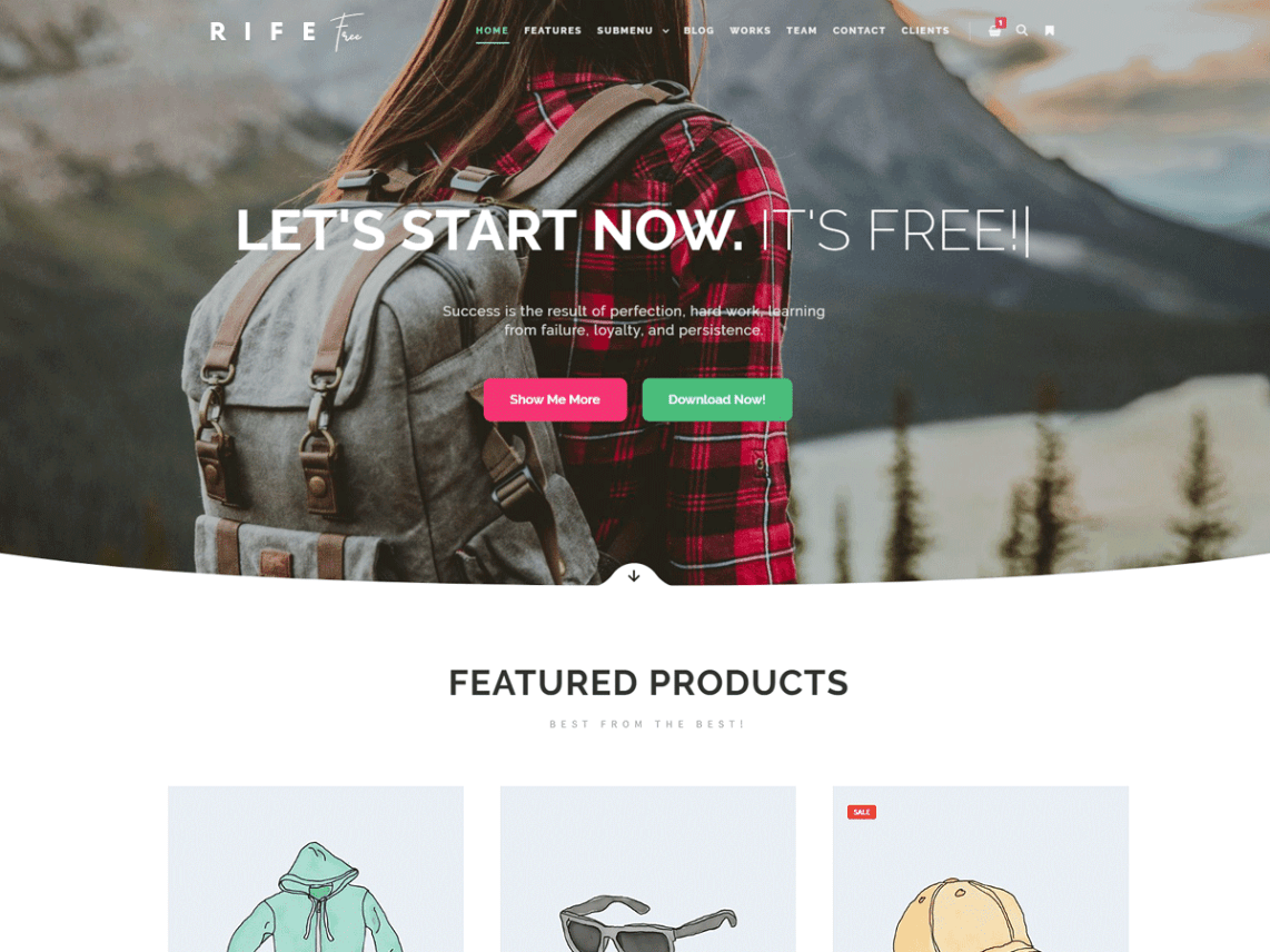 Rife - Free Multipurpose WordPress Theme