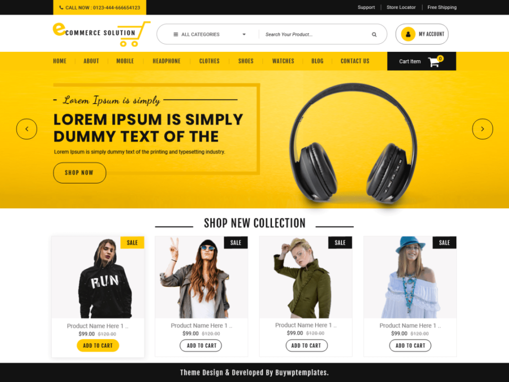 Ecommerce Solution- Free WordPres Ecommerce theme
