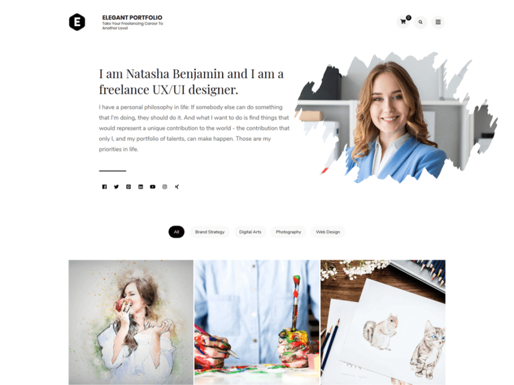 Elegant portfolio- Free Multipurpose theme