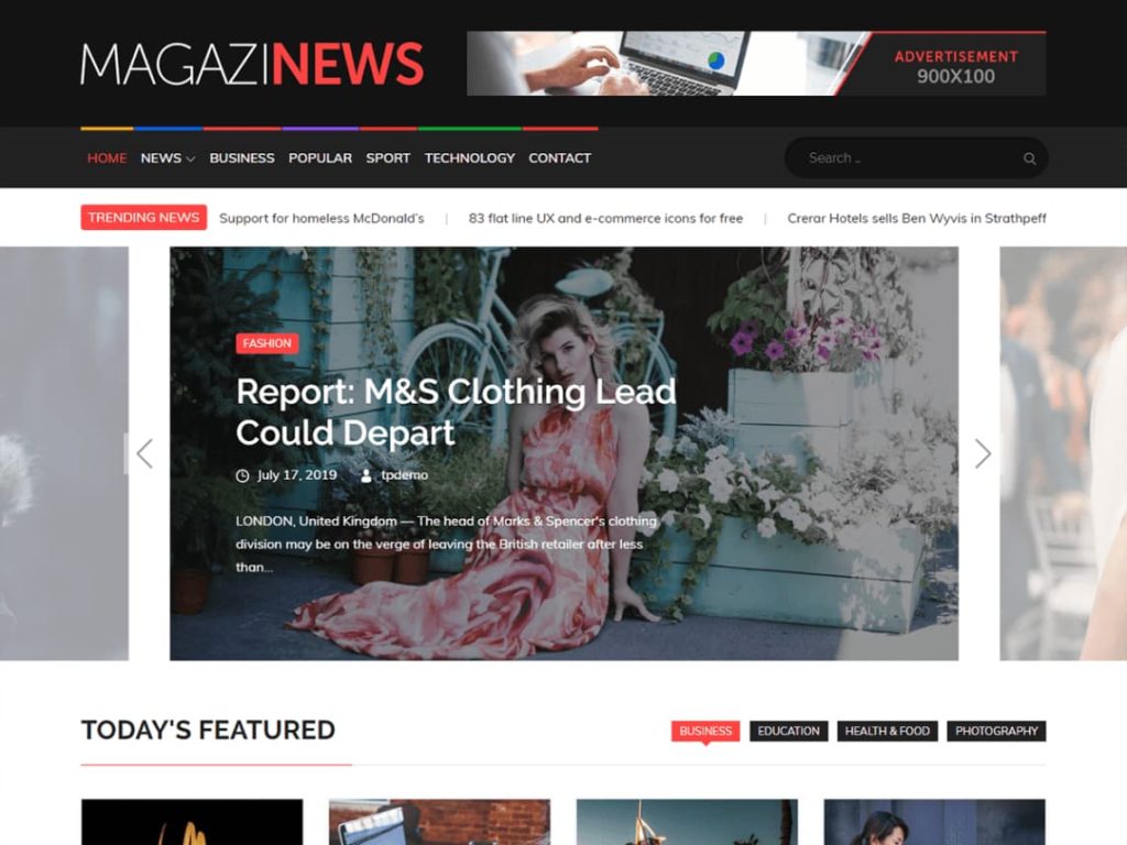Magazinews WordPress Magazine theme