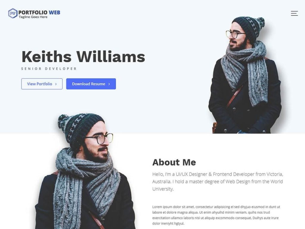 Portfolio Web Free WordPress Multipurpose Theme (1)
