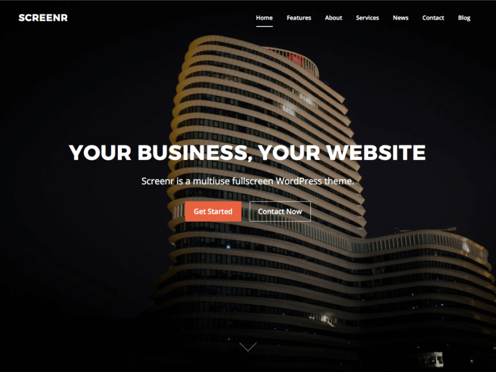 Screenr wordpress themes for business free