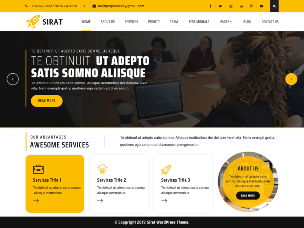 Sirat- Free Multipurpose Theme