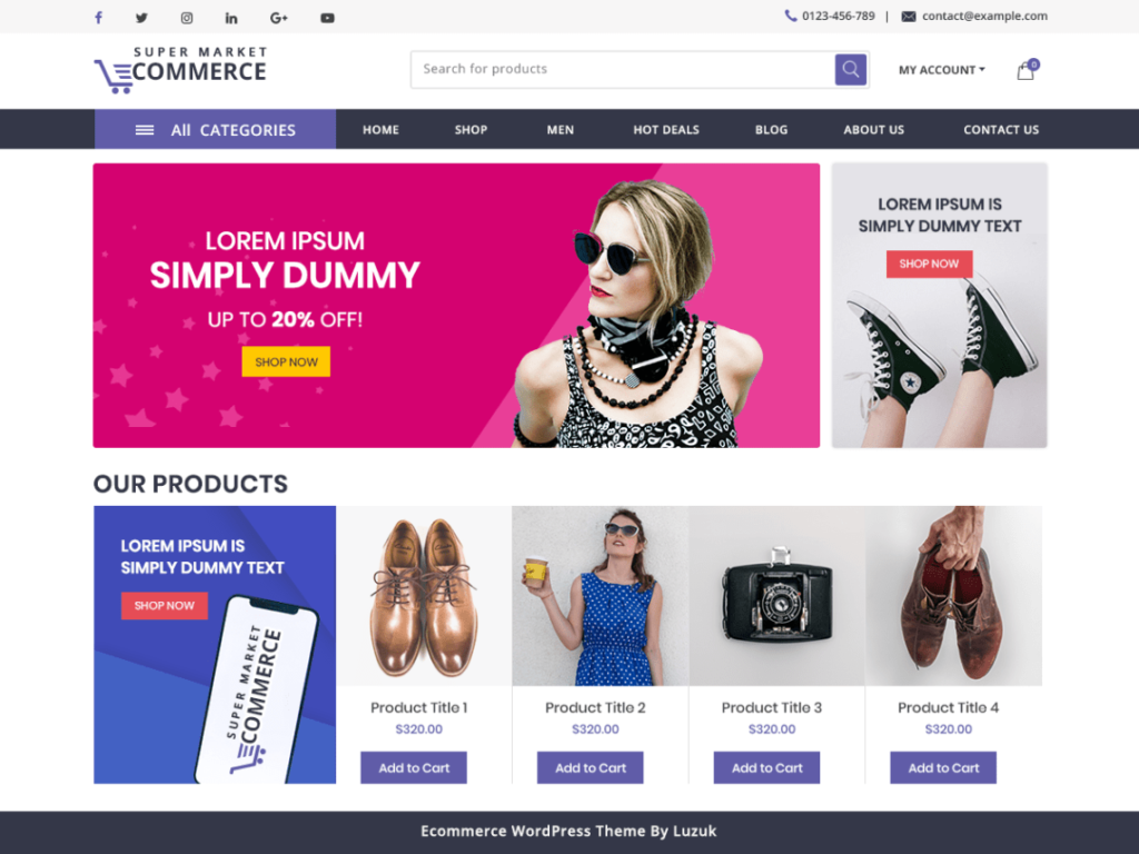 Supermarket - Free WordPress Ecommerce Theme