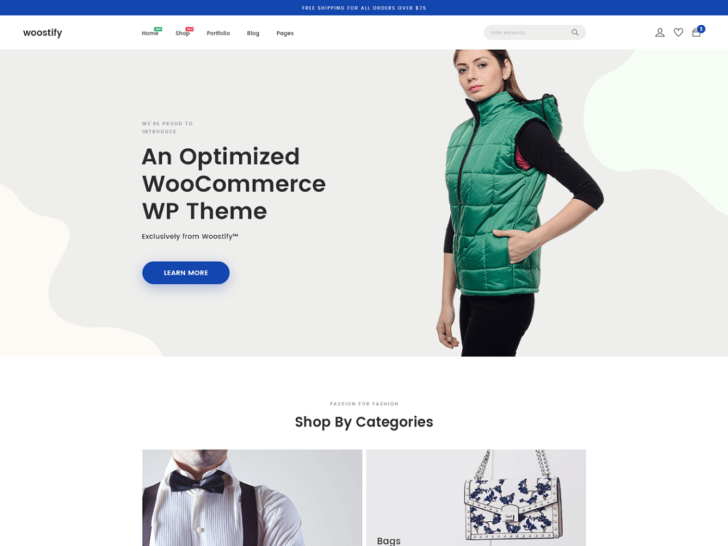 Woostly -Free WordPress Ecommerce Theme