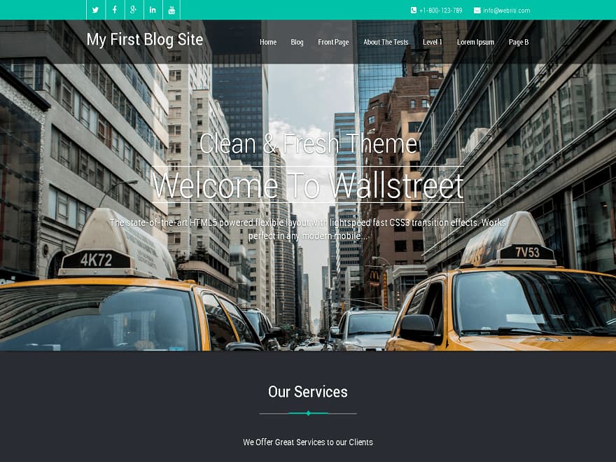 Wallstreet-WordPress Business Theme