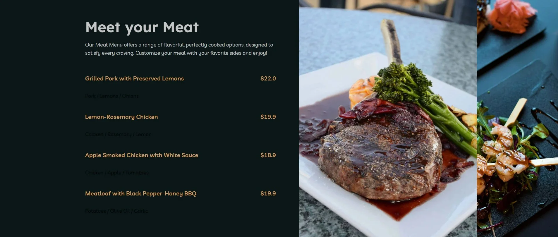 Local-Restaurant Menus page