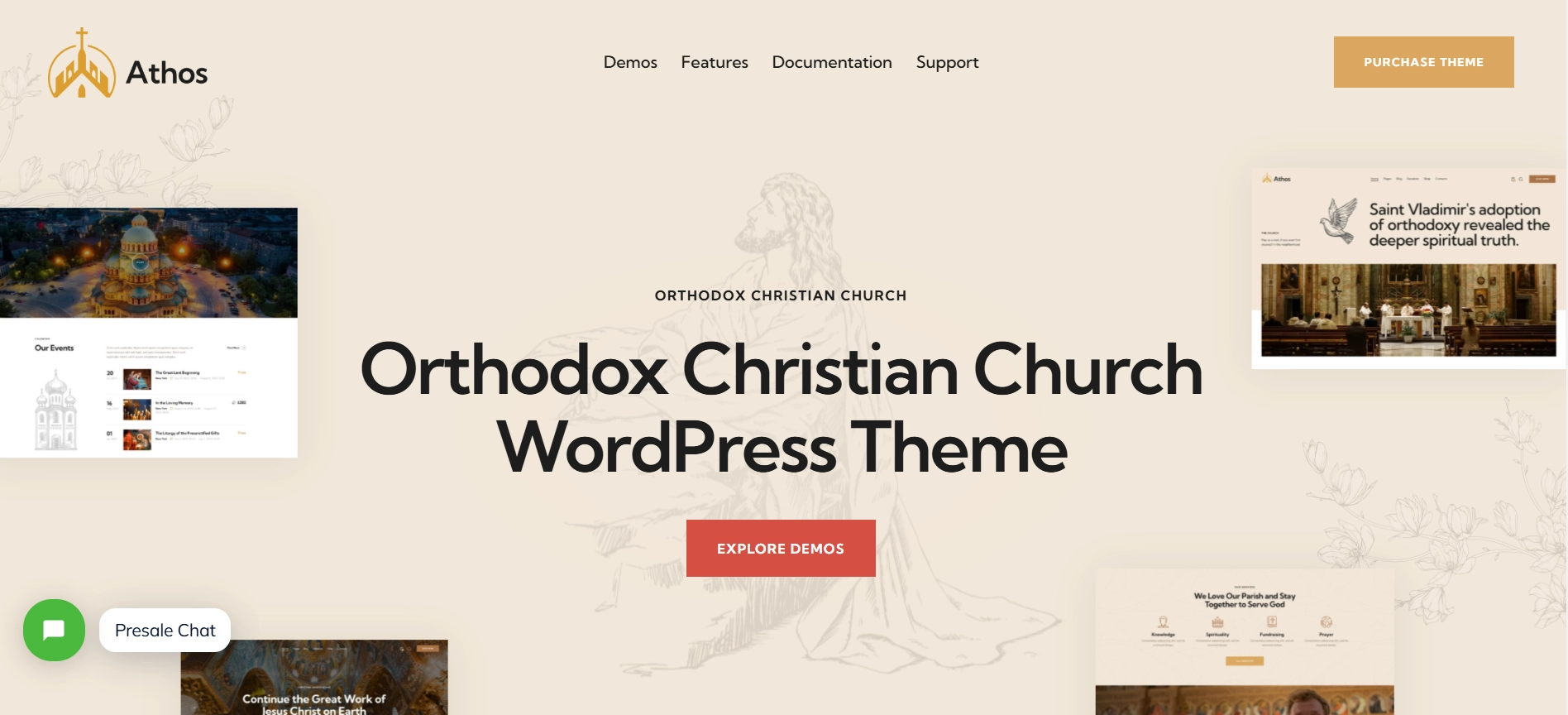 Athos church theme