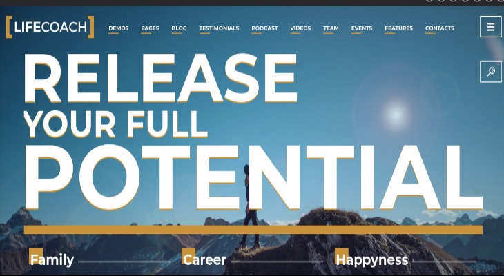 Life Coach Podcast WordPress Theme