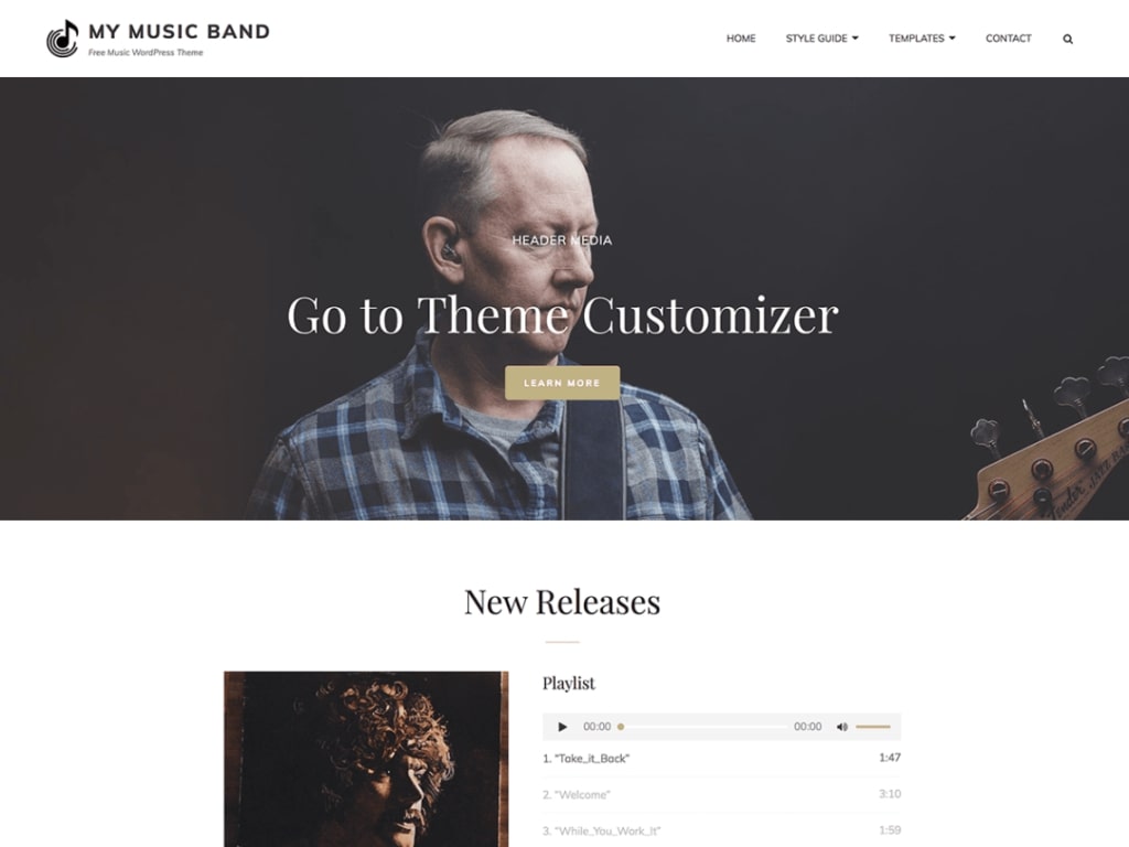 My Music Band Podcast WordPress Theme