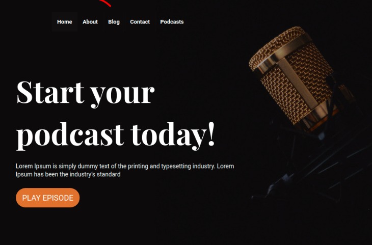 Podcast WordPress theme