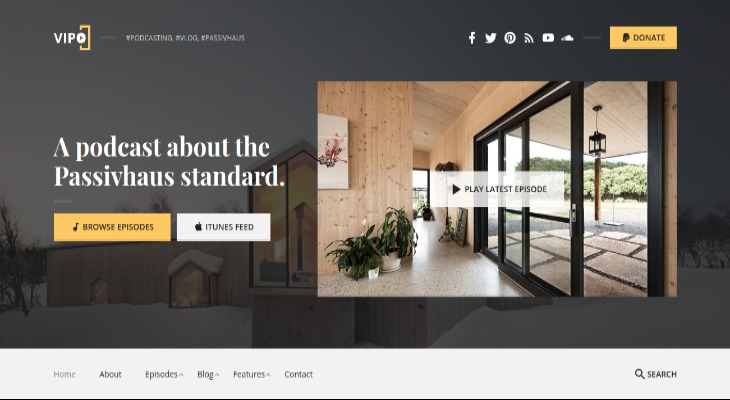 Vipo Podcast WordPress Theme
