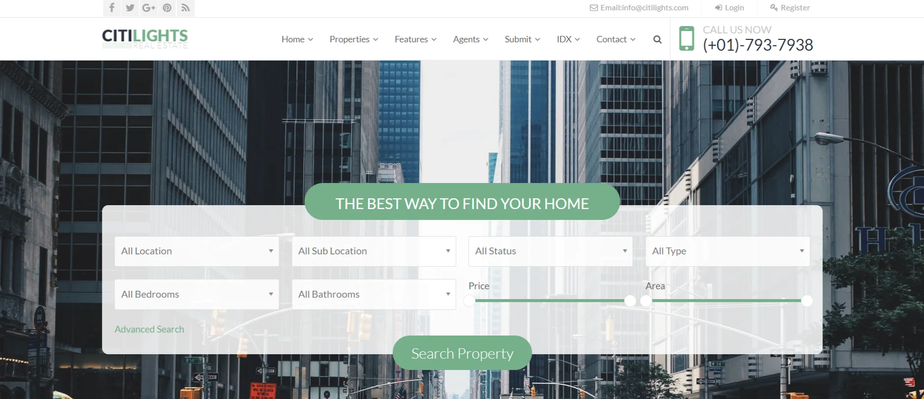 CitiLights WordPress Theme