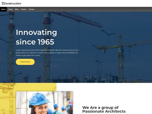 Construction- best free wordpress business themes