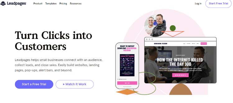 Leadpages- WordPress email subscription plugin