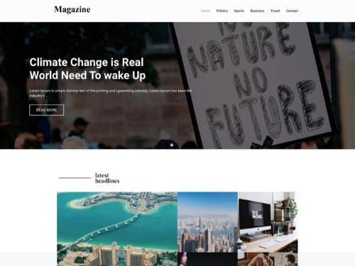Magazine theme