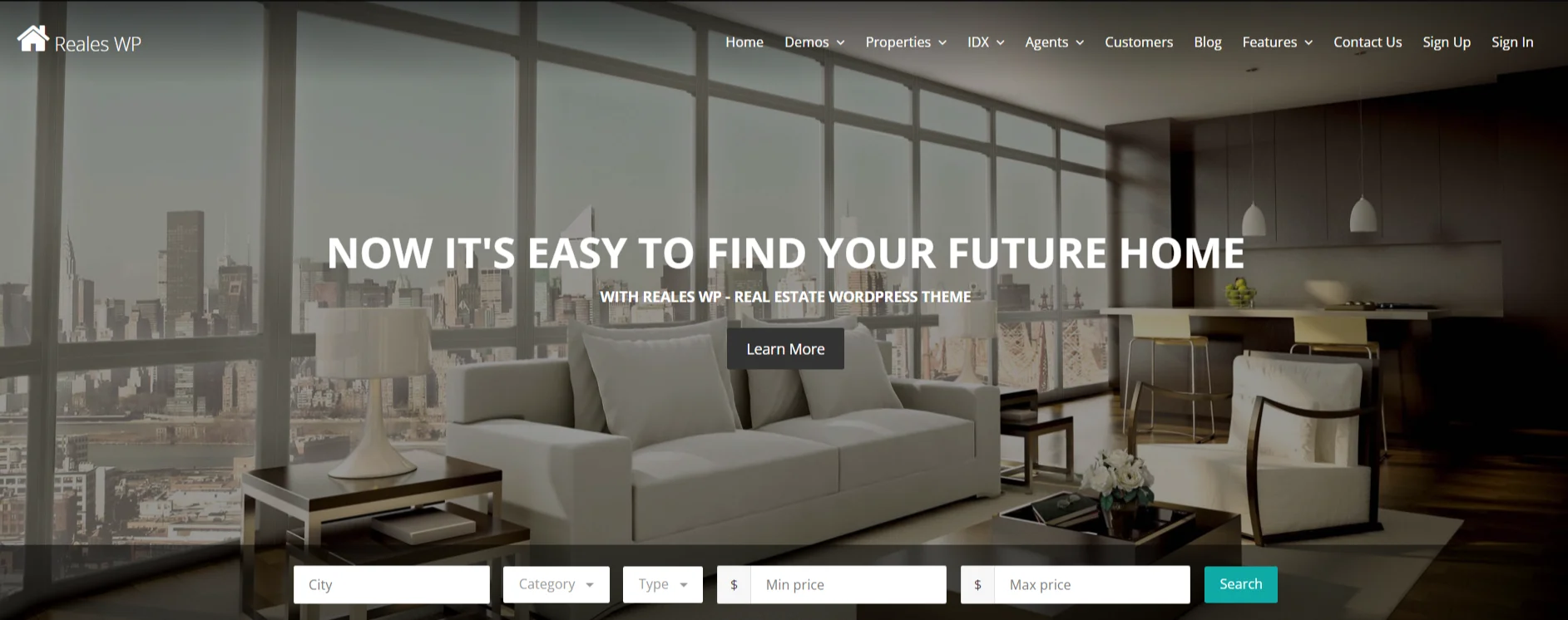 Reales Wp template 