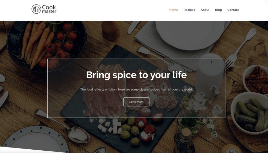 Responsives's Food Blog Template