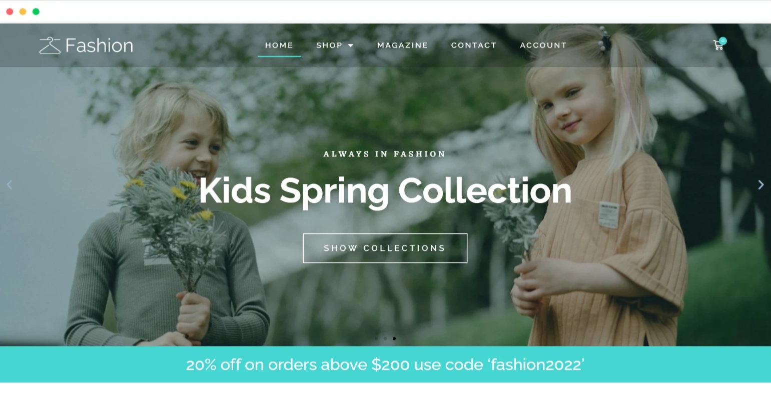 Fashion Shop- WordPress fashion blog theme