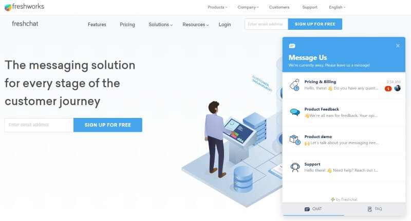 Freshchat- Live chat WordPress plugin