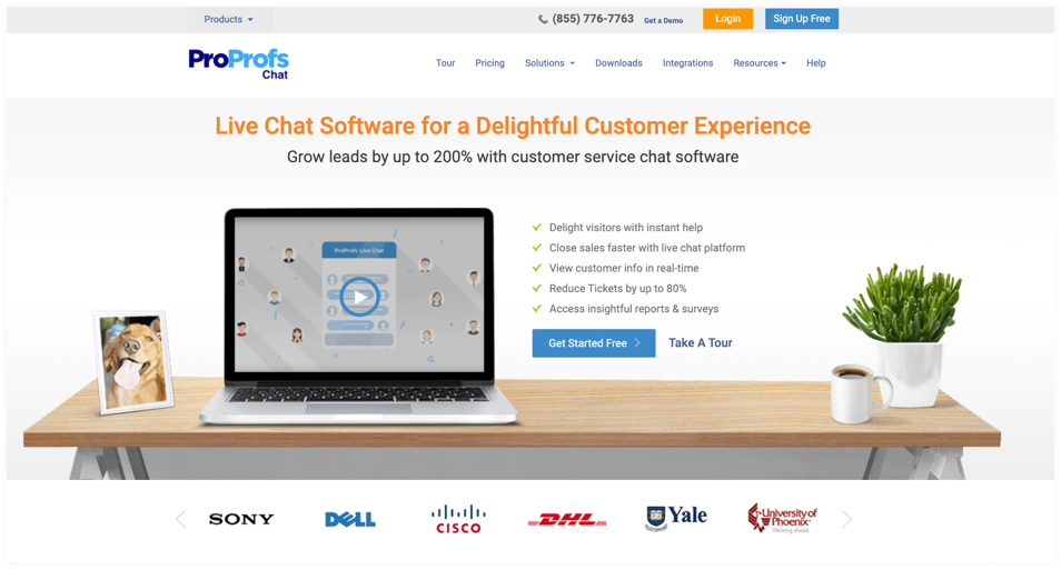 ProProfs Live Chat WordPress plugin