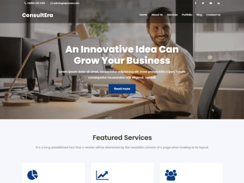 ConsulEra- Free WordPress business theme