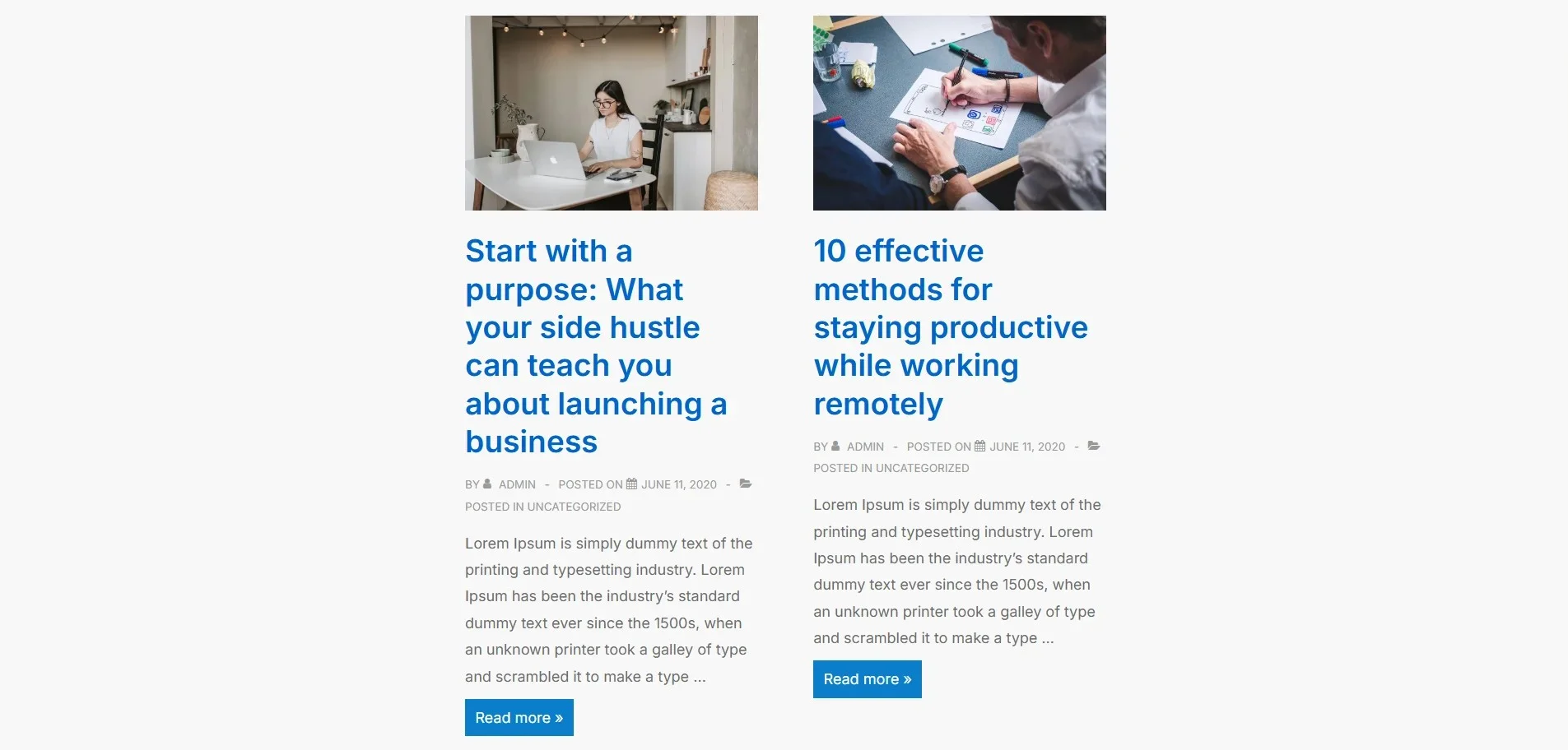 Corporate Blog archives page