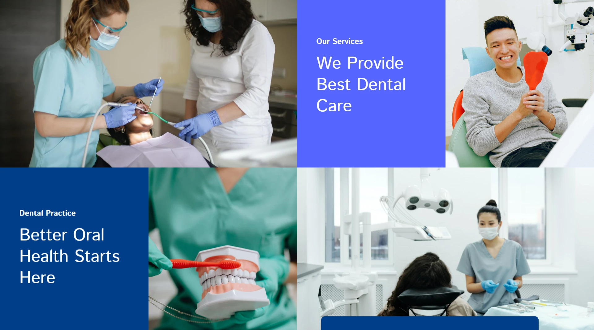 dental clinic website template