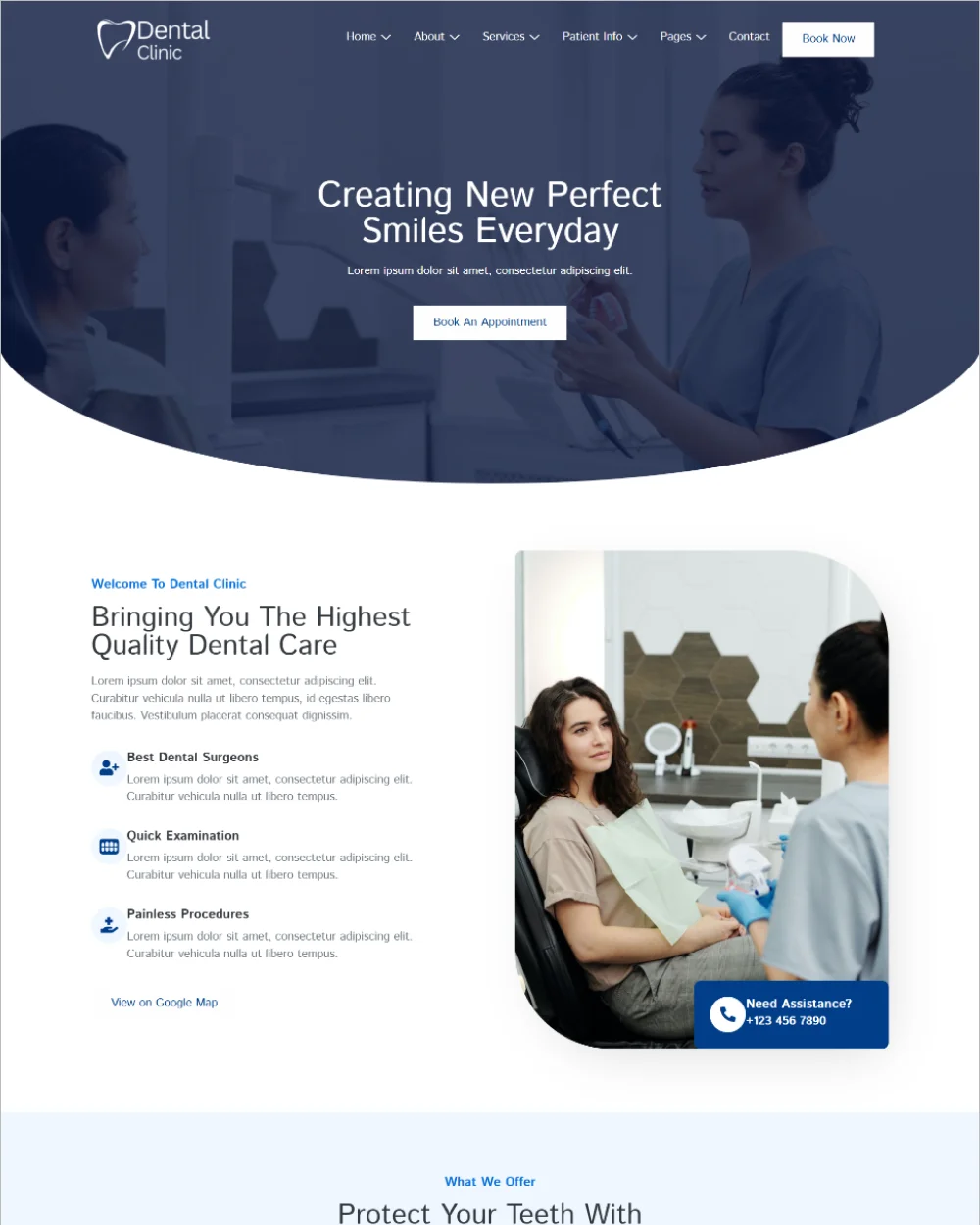 Dental Clinic WordPress Template