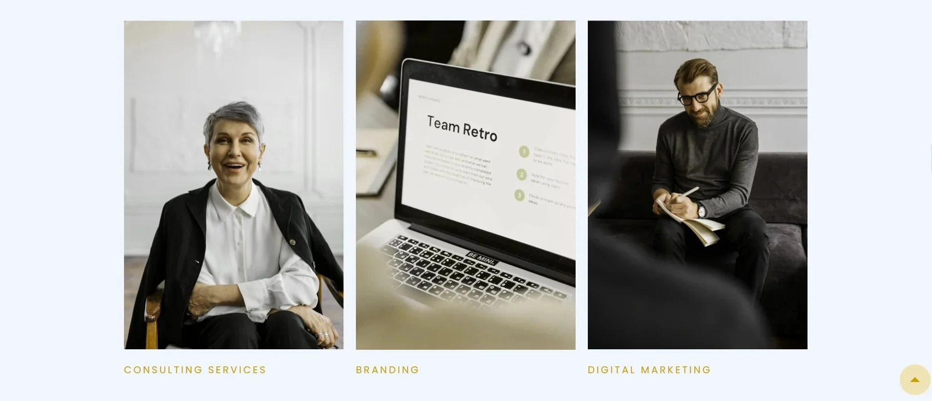 Consultancy Services page
