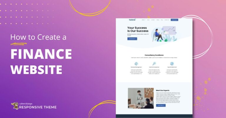 Create a Finance Website