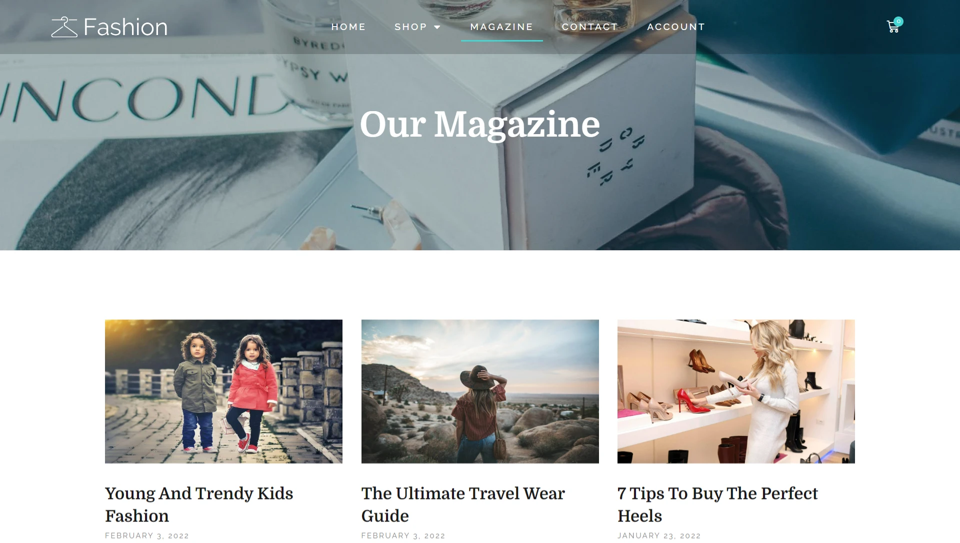 create apparel website