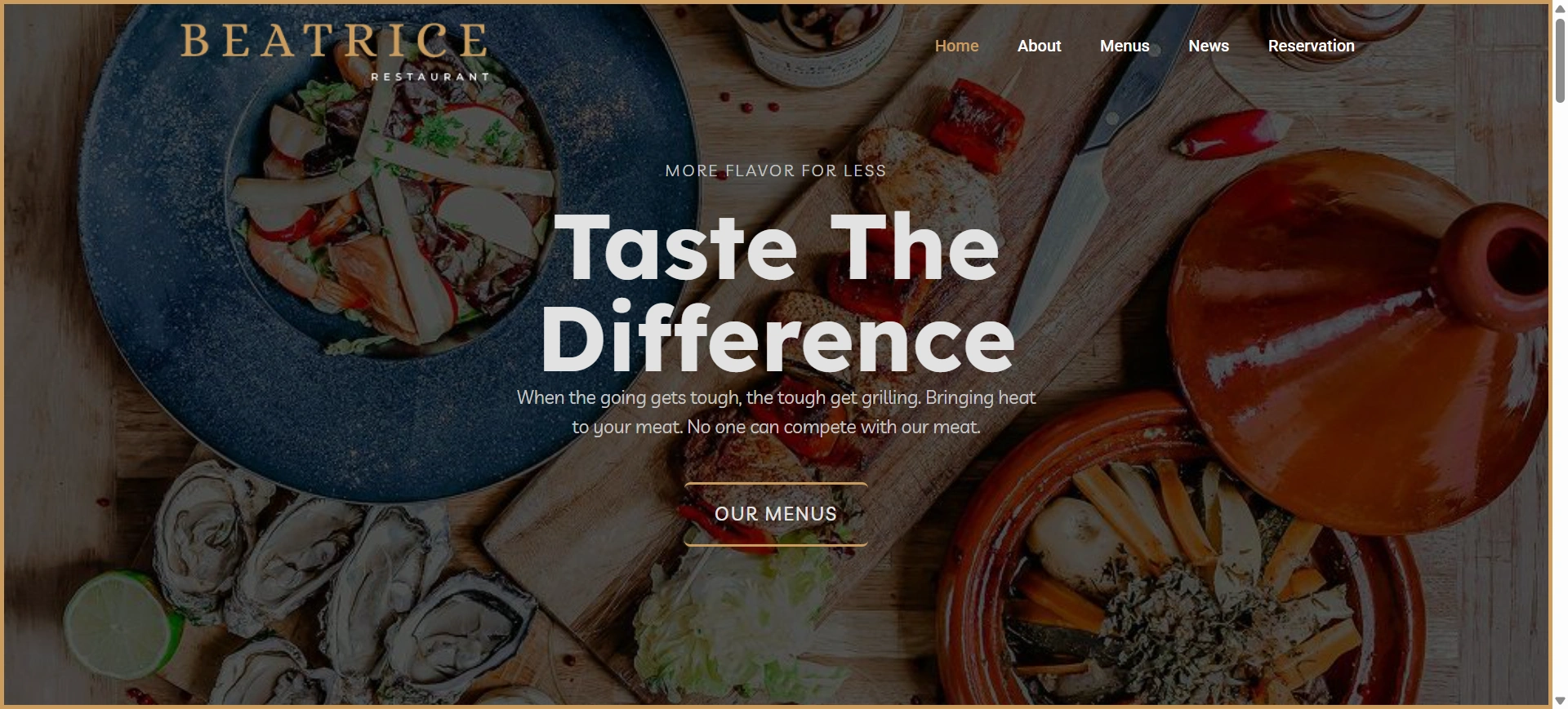 Restaurant template