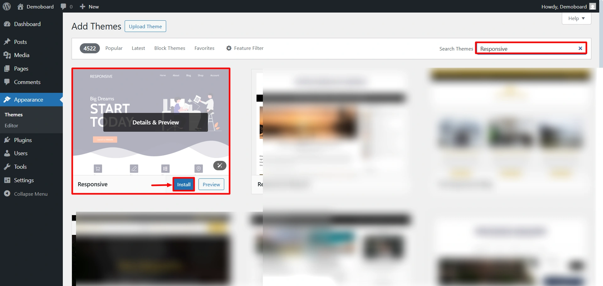 Responsive theme