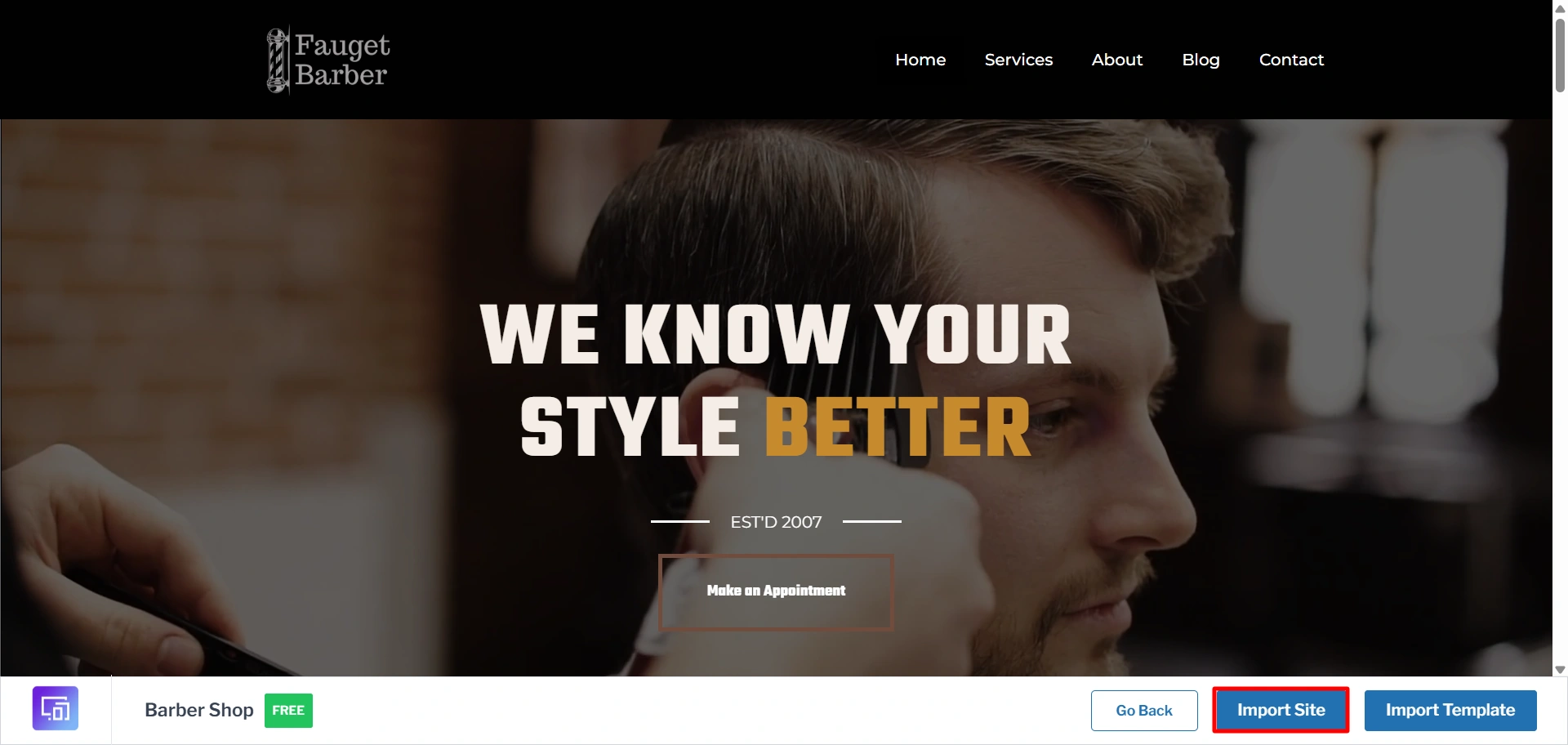 import site