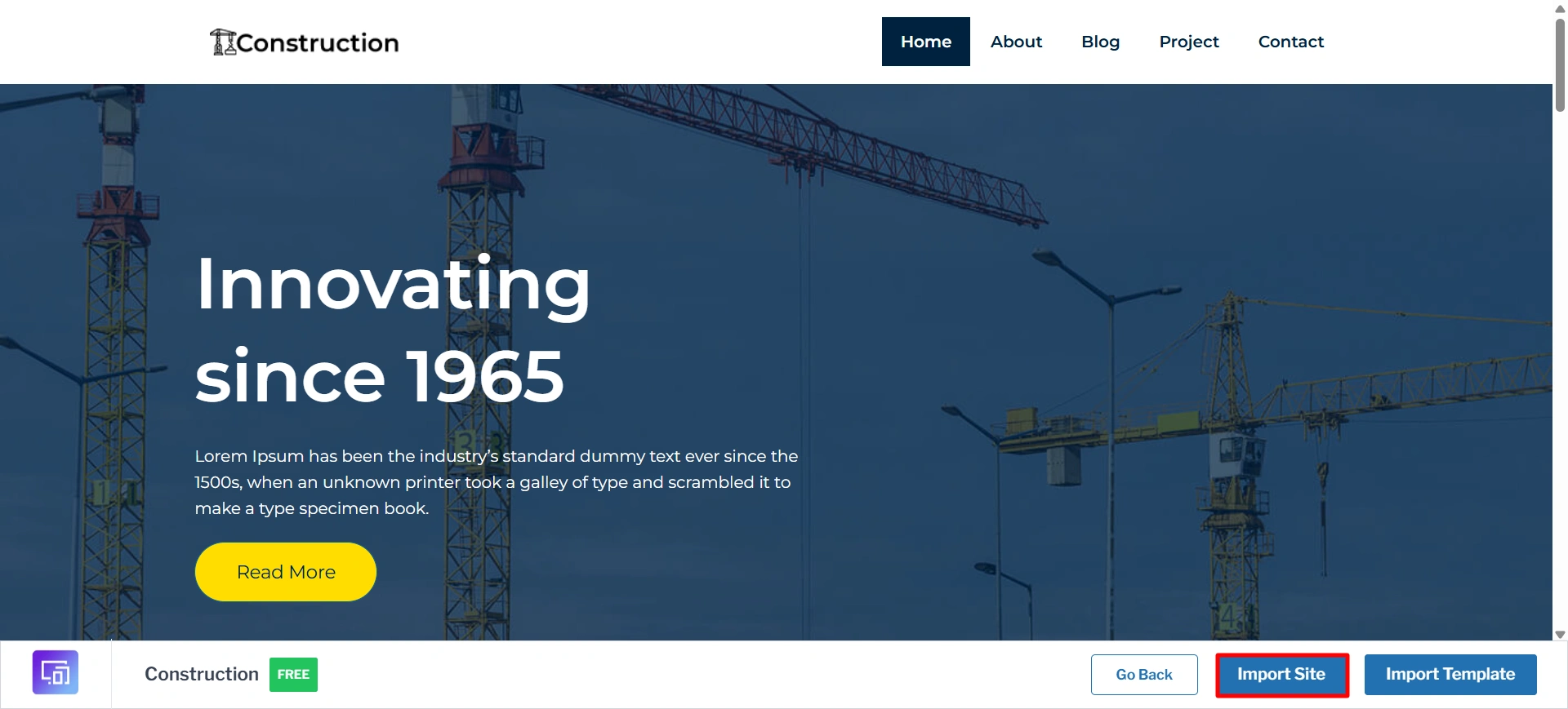 import site