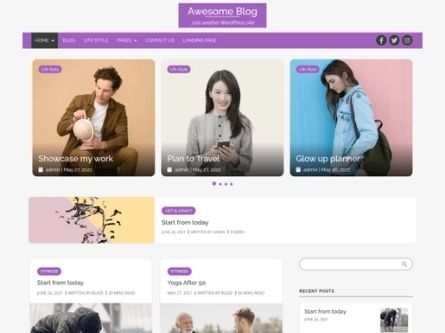 Awesome Blog- Free WordPress Blog theme