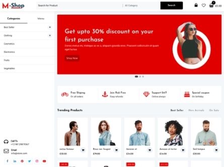 M-Shop- WordPress WooCommerce theme